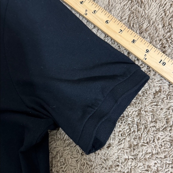 Polo by Ralph Lauren Men's Black White Polo Shirt Big Pony Crest size L Preppy - Picture 11 of 11